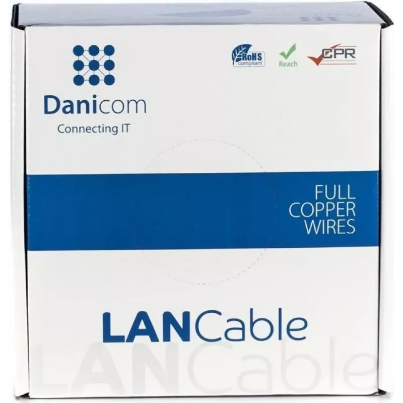 DSIT DANICOM CAT6 FTP 100 m PVC-kaapeli (Fca) - DC-FTP6-100-FCA