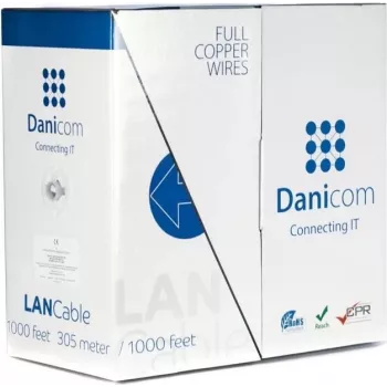 DSIT DANICOM CAT5E FTP 305 m joustava PVC (Fca) verkkokaapeli