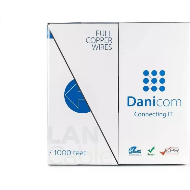 DSIT DANICOM CAT5E FTP 305 m joustava PVC (Fca) verkkokaapeli