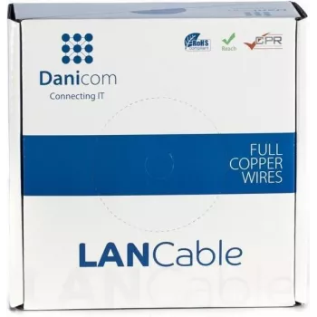 DSIT DANICOM CAT5E FTP 50 m joustava PVC-verkkokaapeli (Fca)