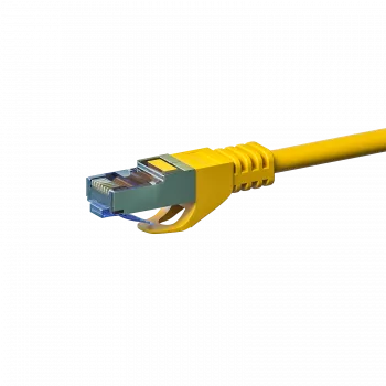 DSIT CAT 6a S/FTP LSOH verkkokaapeli, 7,5 m, keltainen