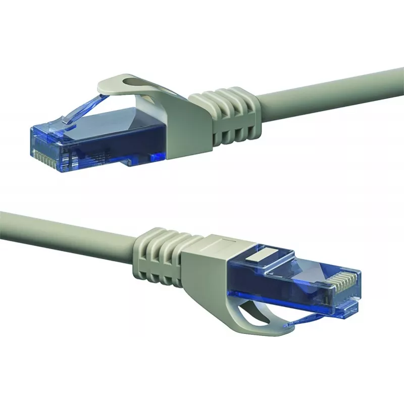 DSIT CAT6a verkkokaapeli 100 % kupari - U/UTP - 1 metri - harmaa (DC-U6A1-010)