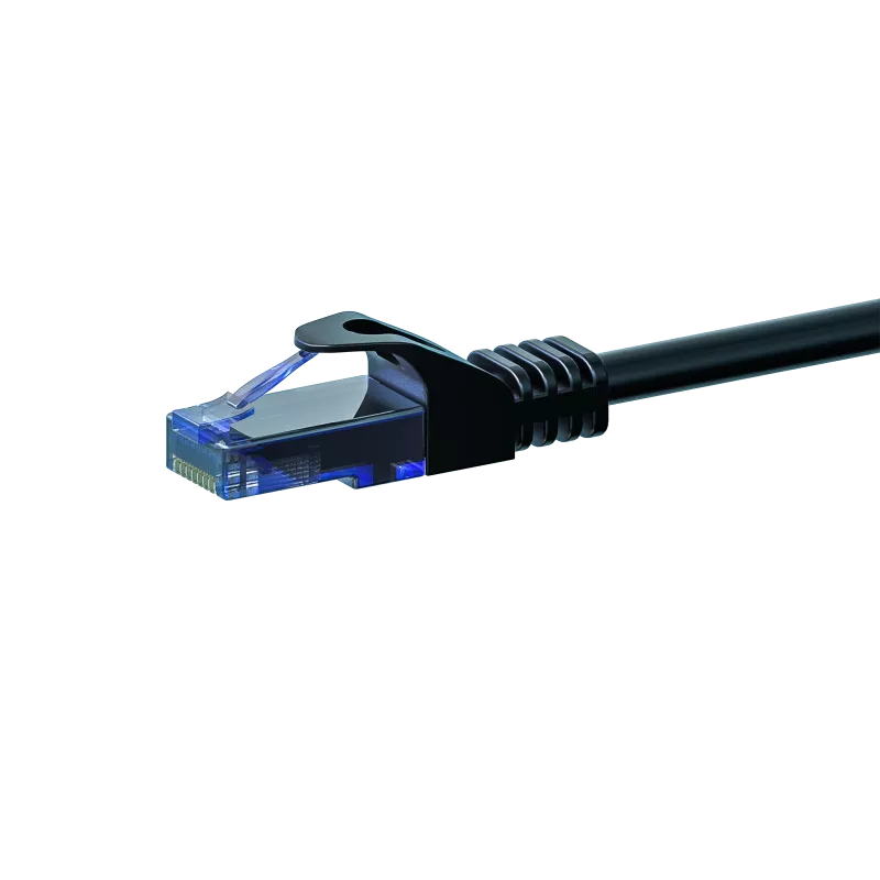 DSIT CAT6a Ethernet-patchkaapeli 100 % kupari U/UTP 5 m musta