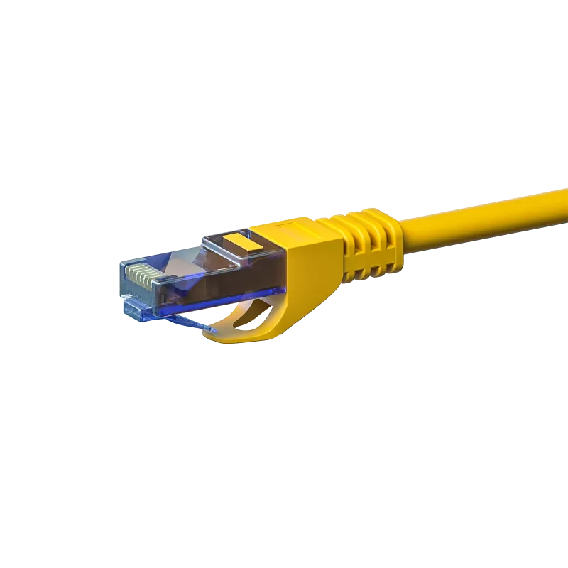 DSIT CAT6a Ethernet-patchkaapeli 100 % kupari U/UTP 5 m keltainen DC-U6A7-050