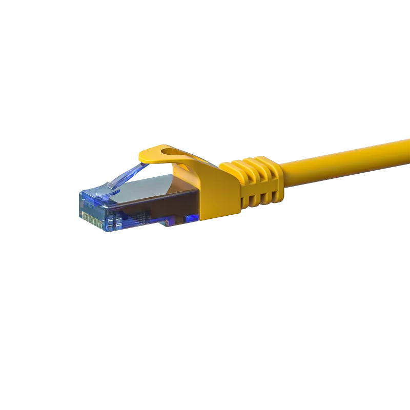 DSIT CAT6a Ethernet-patchkaapeli 100 % kupari U/UTP 5 m keltainen DC-U6A7-050