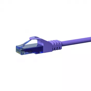 DSIT CAT6a U/UTP 100 % kupari -patchkaapeli, 7,5 m, violetti, RJ45, 10Gbps, 500MHz