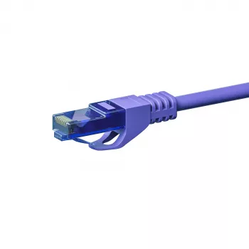 DSIT CAT6a U/UTP 100 % kupari -patchkaapeli, 7,5 m, violetti, RJ45, 10Gbps, 500MHz