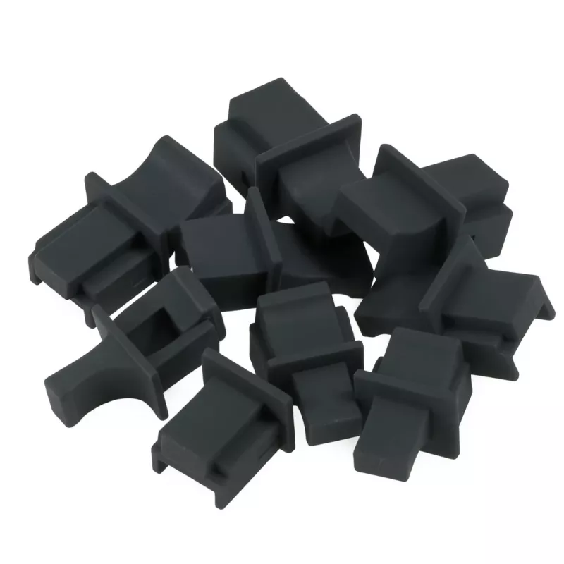 DSIT RJ45-porttien suojatulpat, 10 kpl:n pakkaus, musta