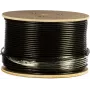 DSIT CAT7 S/FTP 305 m ulkoasennuskaapeli, massiivijohdin, PE-vaipallinen, Fca, kaksinkertaisesti suojattu, 10 Gbit/s, musta