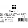DSIT CAT 6 verkkokaapeli LSOH - S/FTP - 7,5 m - pinkki
