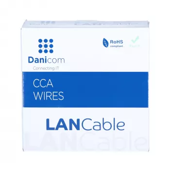 DSIT CAT5e F/UTP 50 m rulla Solid Core CCA verkkokaapeli harmaa (DC-FTP5CCA50S-GRY)