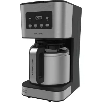 Cecotec Coffee 66 Drop & Thermo Time suodatinkahvinkeitin, 1,2 l termoskannu, 950 W, ruostumaton teräs/musta