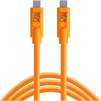 Tether Tools TetherPro USB-C–USB-C-kaapeli, 0.9 m, oranssi (CUC03-ORG)