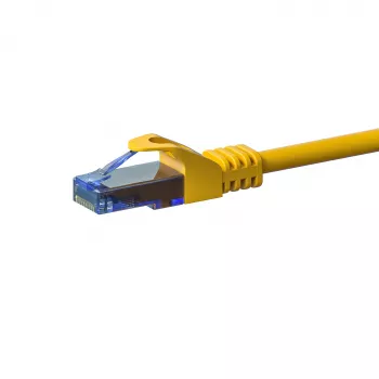 DSIT CAT6a U/UTP 100% kupari Ethernet-verkkokaapeli, RJ45, 1m, keltainen