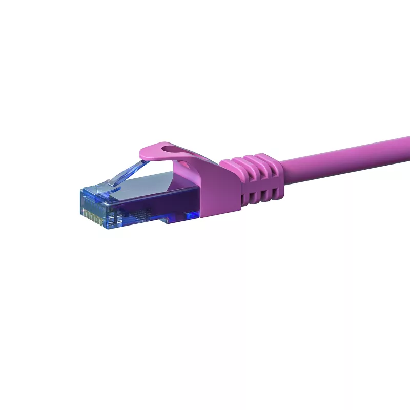 DSIT CAT6a U/UTP 30m pinkki verkkokaapeli, 100% kupari, 10Gbps, RJ45