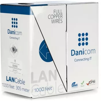 DSIT DANICOM CAT5E UTP 305 m Solid Conductor LSZH (Eca) -verkkokaapeli