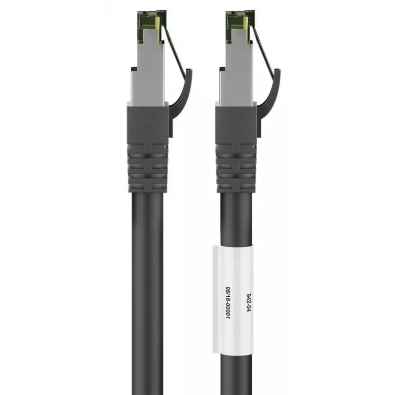 DSIT RJ45 -verkkokaapeli S/FTP PiMF CAT 8 musta 5 m