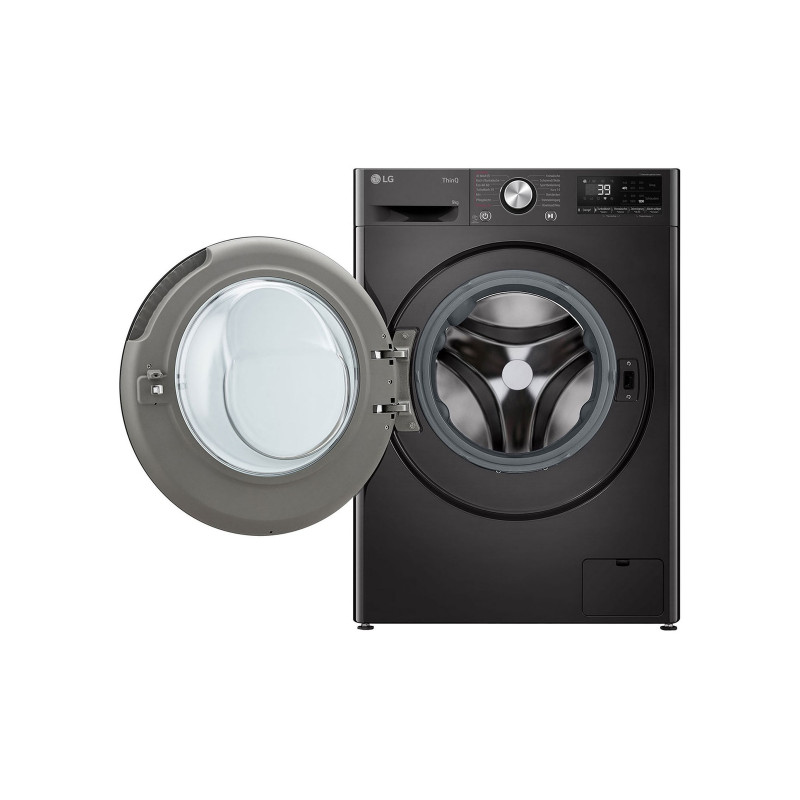 LG F2V7SLIM9B Slim-Fit 9 kg -pesukone AI DD:llä ja höyryllä - valkoinen