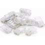 DSIT DANICOM UTP RJ45 CAT6 Pass Through -verkkoliitin joustaville kaapeleille - 10 kpl (DC-RJ45-UTP6-PT-10PCE)