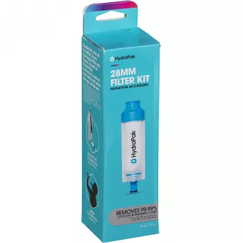 HydraPak 28 mm PNP -linjasuodatin - ontokuitumembraanivesisuodatin pulloille ja juomarakkoille