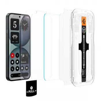 Spigen GLAS.tR EZ Fit Pro AC HD karkaistu lasinen näytönsuoja Nothing Phone (4a) -puhelimelle, 2 kpl:n pakkaus, kirkas