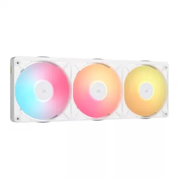 CORSAIR iCUE LINK RX360 II Unified Frame RGB valkoinen 120mm PWM tuuletin kolmen pakkaus