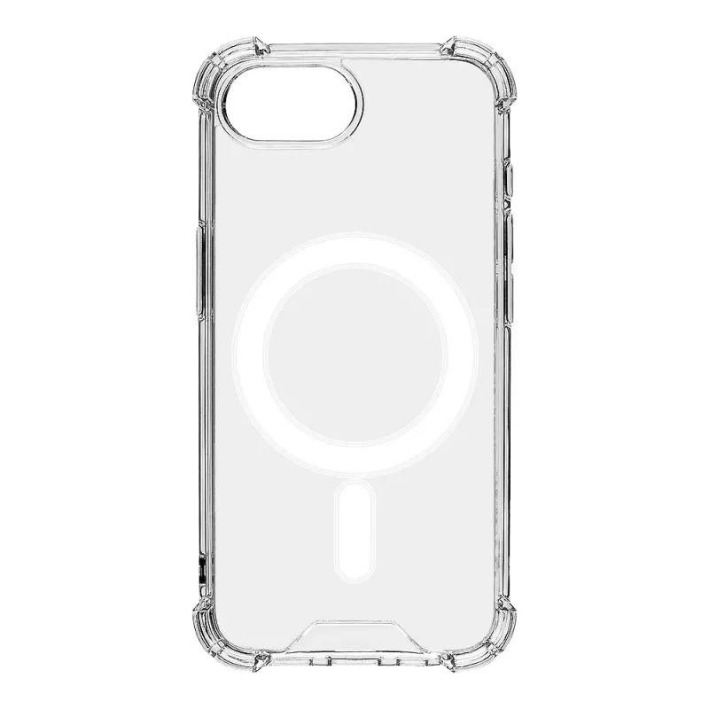 Tactical Back Cover MagForce Plyo iPhone 16e/17e läpinäkyvä