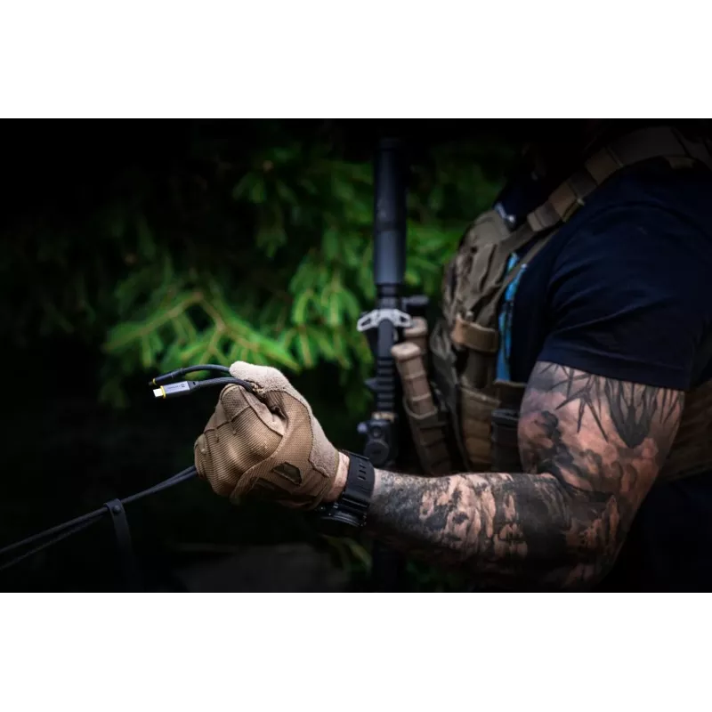 Tactical Fast Rope Aramid 2.0 USB-C/USB-C kaapeli 2m