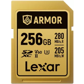 Lexar Professional ARMOR GOLD SDXC UHS-II muistikortti, 256 GB, V60 (LSDAMGL256G-RNNNG)
