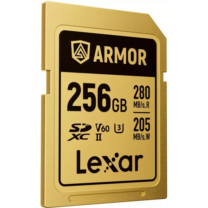 Lexar Professional ARMOR GOLD SDXC UHS-II muistikortti, 256 GB, V60 (LSDAMGL256G-RNNNG)