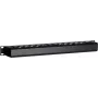 DSIT DS-1902 19 inch kaapelinhallintapaneeli liukukannella, 1U, musta