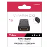 Vivanco VVVHDMIADFFG HDMI-liitossovitin naaras-naaras 4K 60Hz 18Gbps musta