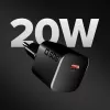 SBS 20W USB-C PD seinälaturi musta