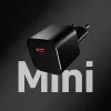 SBS 20W USB-C PD seinälaturi musta