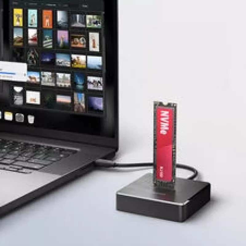 AXAGON ADSA-M2C11 USB-C 10Gbps telakointiasema yhdelle M.2-NVMe- tai SATA-SSD-asemalle