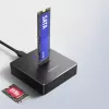 AXAGON ADSA-M2C11 USB-C 10Gbps telakointiasema yhdelle M.2-NVMe- tai SATA-SSD-asemalle