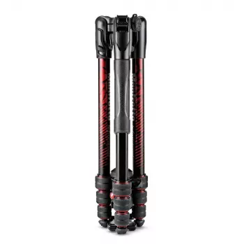 Manfrotto MKBFRTA4RD-BH Befree 4-osainen alumiininen matkastatiivi kuulapäällä, punainen