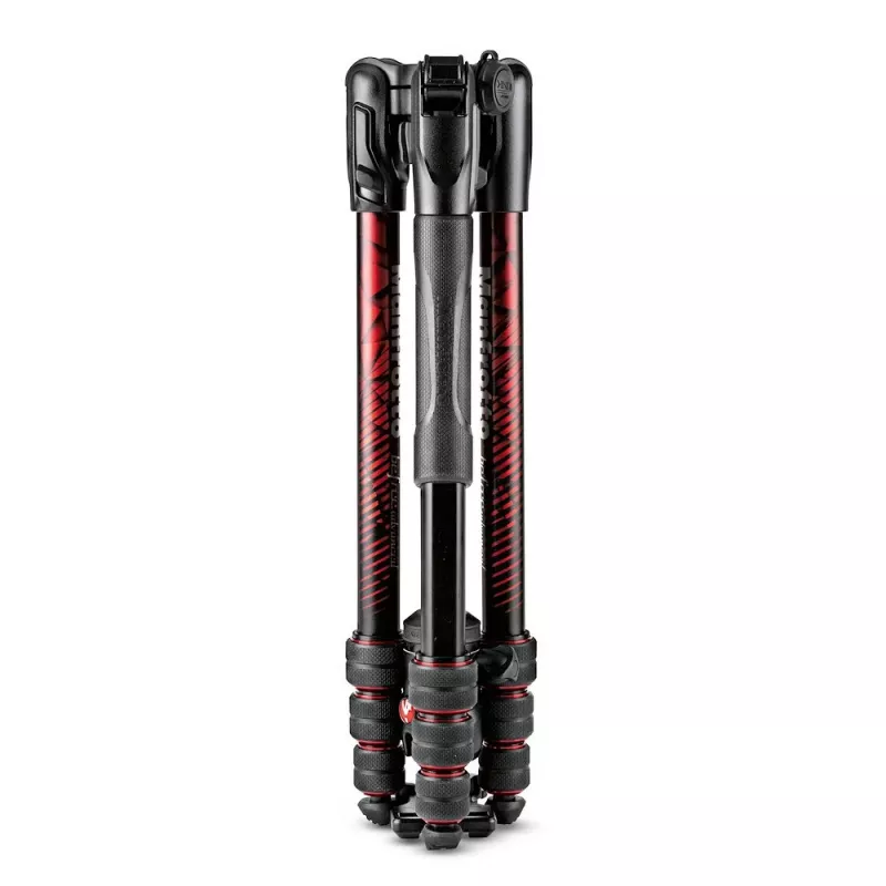 Manfrotto MKBFRTA4RD-BH Befree 4-osainen alumiininen matkastatiivi kuulapäällä, punainen