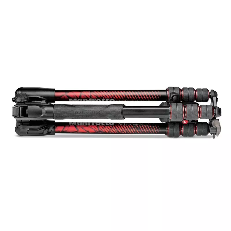 Manfrotto MKBFRTA4RD-BH Befree 4-osainen alumiininen matkastatiivi kuulapäällä, punainen