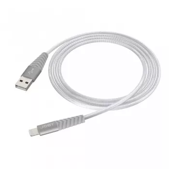 Joby lataus- ja synkronointikaapeli Lightning, 1,2 m, hopea (JB01814-BWW)