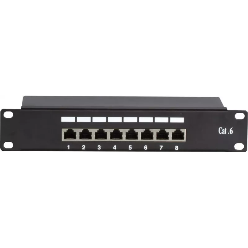 DSIT DS-10Patch6-8FTP 10 tuuman 8-porttinen FTP CAT6 -patchpaneeli