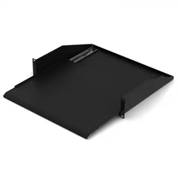 DSIT DS-FHSlide 19 tuuman liukuhylly 600 mm syviin seinäkaappeihin, 25 kg kuormitus, musta