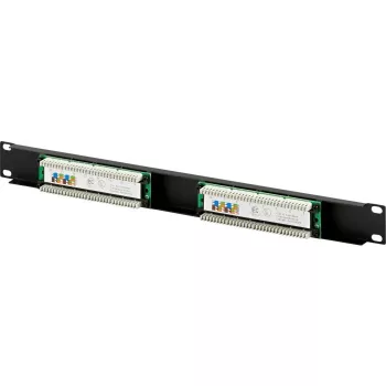 DSIT DS-Patch5-16UTP 19 tuuman 1U CAT5e UTP 16-porttinen patchpaneeli, musta