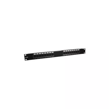 DSIT DS-Patch5-16UTP 19 tuuman 1U CAT5e UTP 16-porttinen patchpaneeli, musta