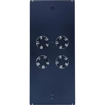DSIT DS-FT120 kattotuuletinlaite 1200 mm palvelinkaappeihin - 4 tuuletinta termostaatilla, 480 m³/h, 230V, musta