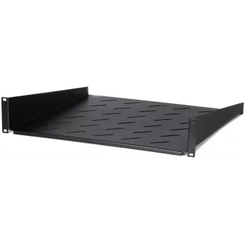 DSIT DS-FH2U450 2U kiinteä hylly 600 mm syville seinäkaapeille, 450 mm syvyys, musta