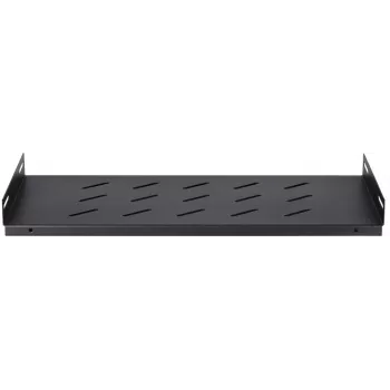 DSIT DS-FH45 kiinteä hylly 450 mm syville seinäkaapeille, 1U, musta