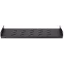 DSIT DS-FH45 kiinteä hylly 450 mm syville seinäkaapeille, 1U, musta