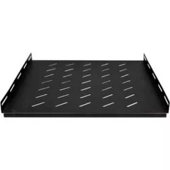 DSIT DS-FH120 kiinteä kaapin hylly 1200 mm syville palvelinkaapeille, 30 kg kuormitus, 1U, musta