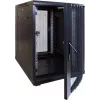 DSIT 15U mini-palvelinkaappi rei'itetyllä etuovella 600x600x860 mm (DS6615PP-MINI)